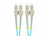 Lanberg Patchcord światłowodowy Mm Sc/Upc-Sc/Upc Duplex 3.0mm 5m Aqua